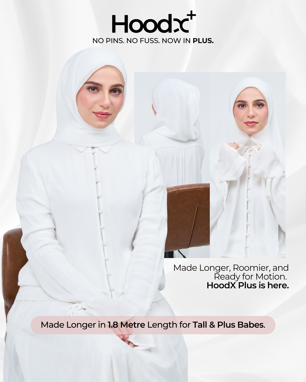 [★New] HoodX⁺Plus in Bridal White