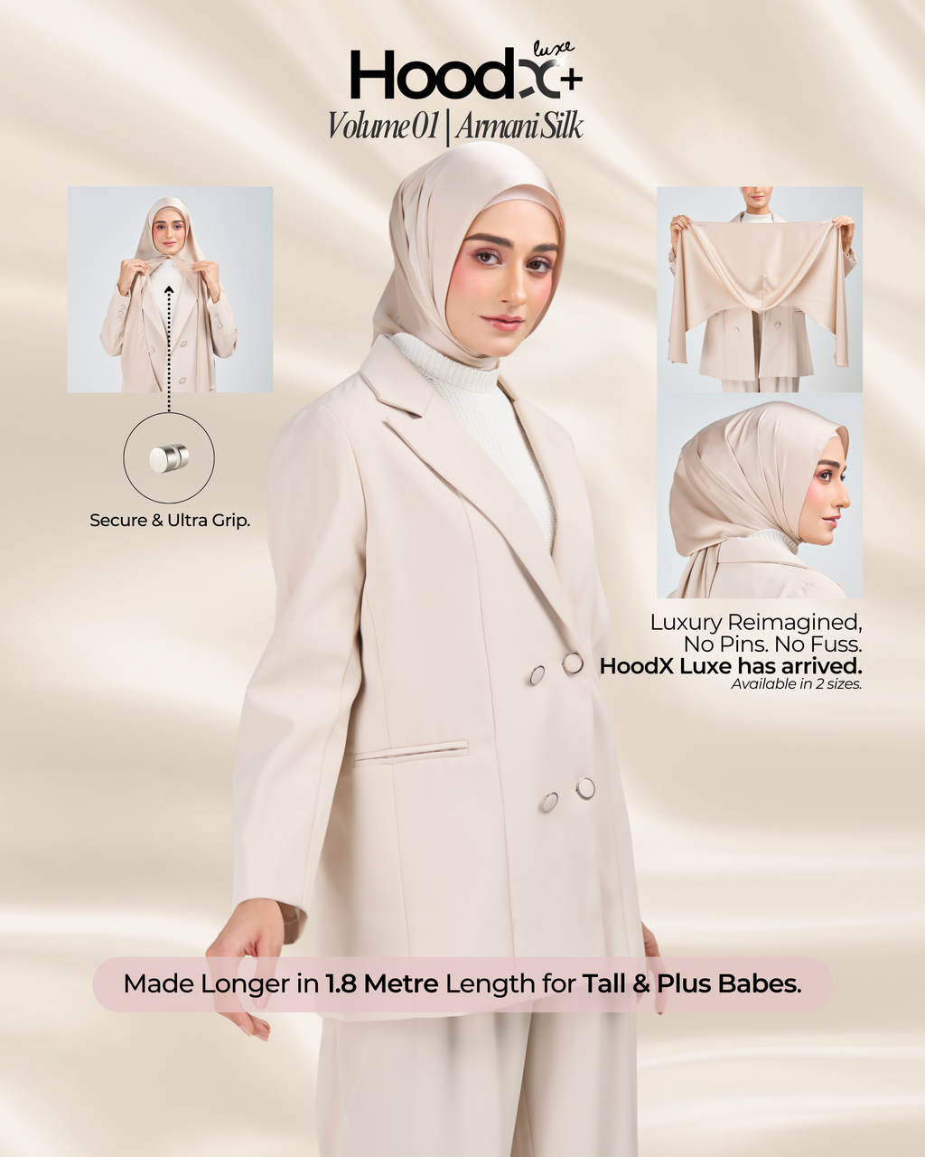 [★New] HoodX⁺Plus Luxe in Linen Dusk