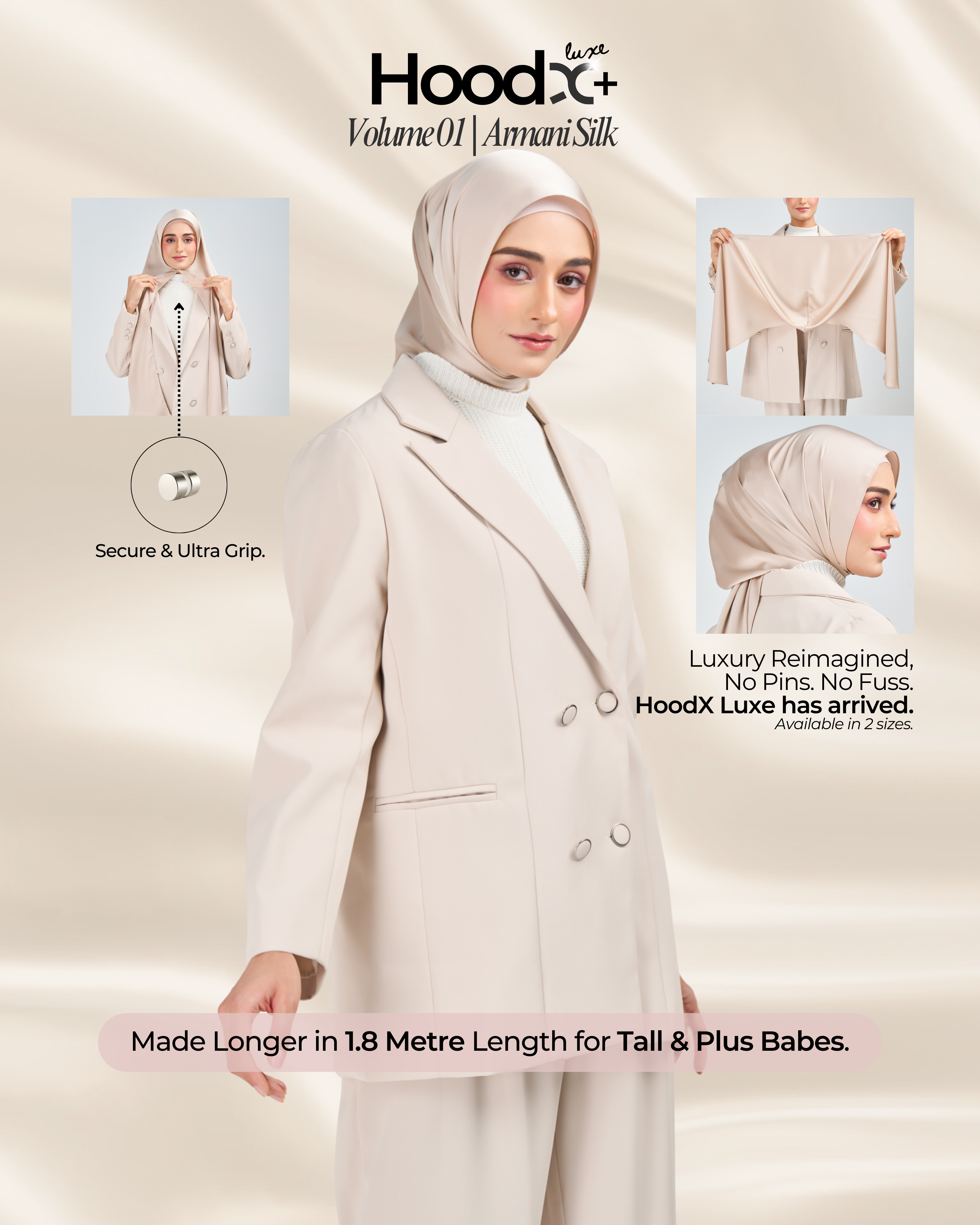 [★New] HoodX⁺Plus Luxe in Linen Dusk