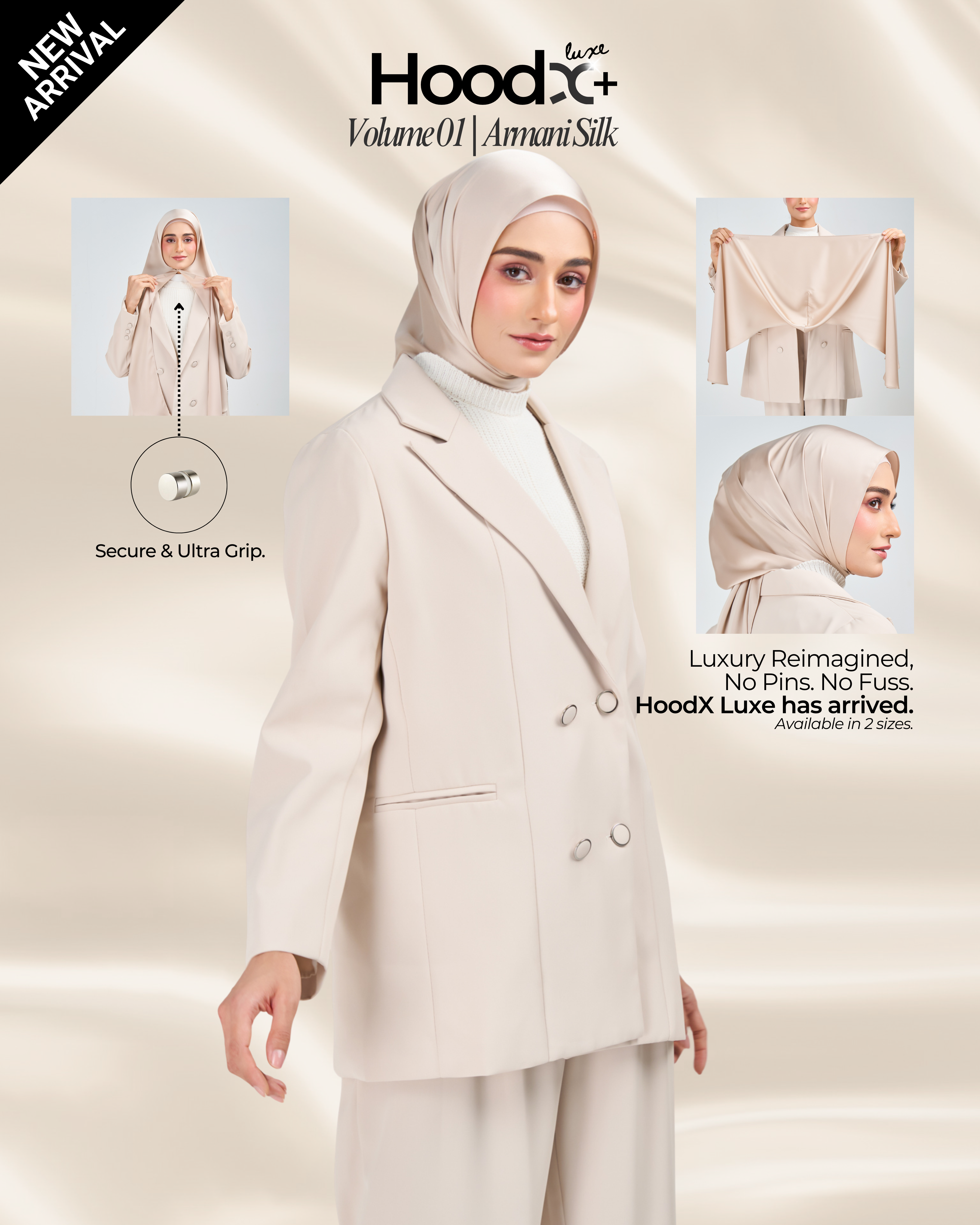 [★New] HoodX⁺Plus Luxe in Linen Dusk