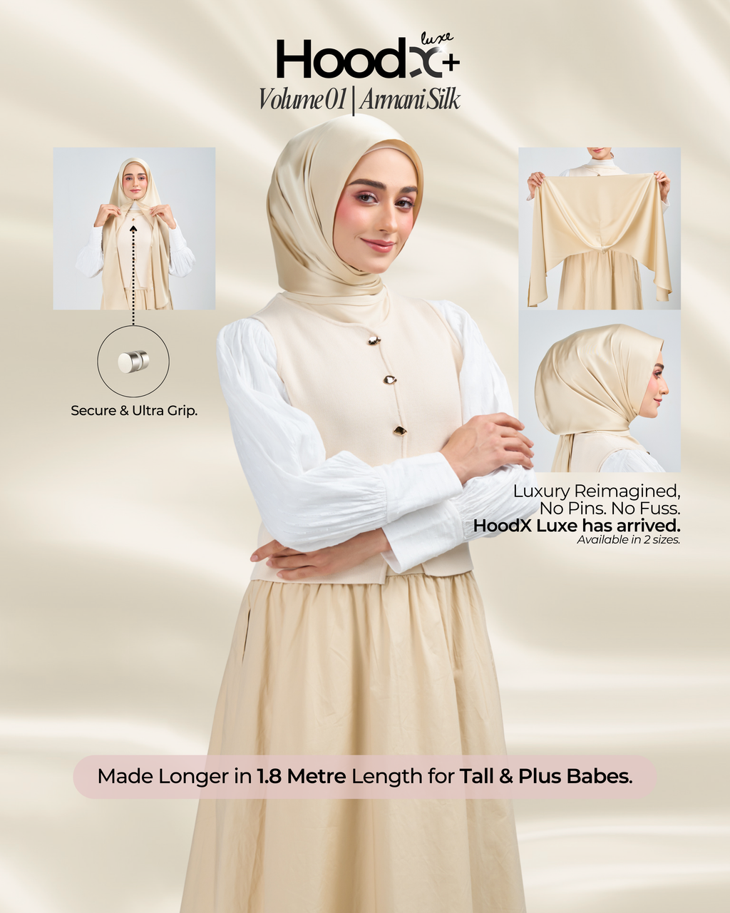 [★New] HoodX⁺Plus Luxe in Cashmere