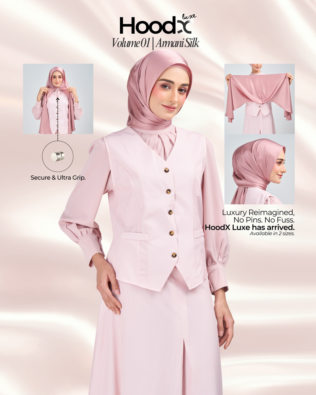 [★New] HoodX Luxe in Dahlia Pink