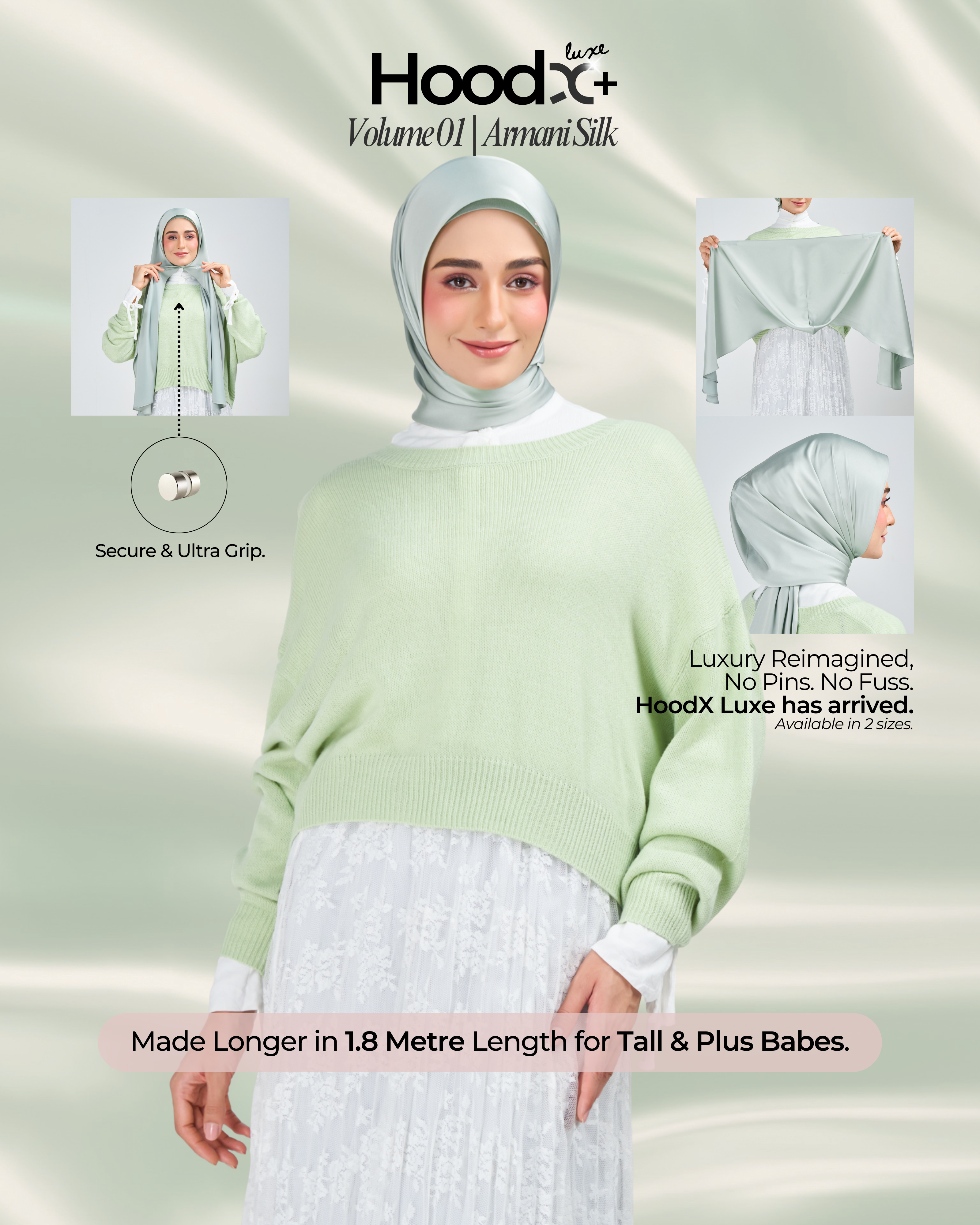 [★New] HoodX⁺Plus Luxe in Jade