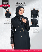 [★New] HoodX Luxe in Raven Black