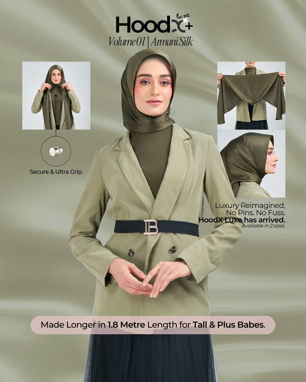 [★New] HoodX⁺Plus Luxe in Tera Olive