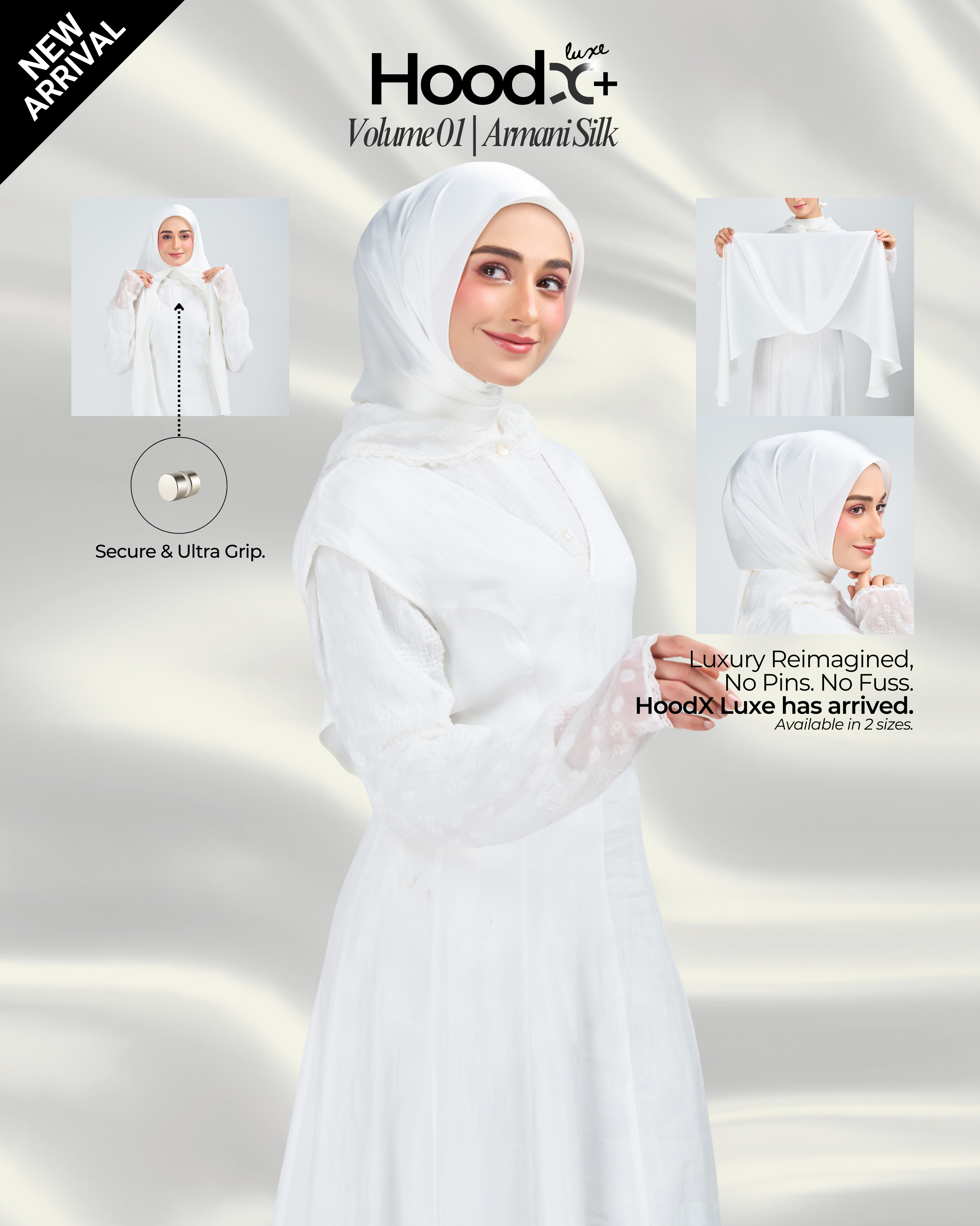 [★New] HoodX⁺Plus Luxe in Timeless White