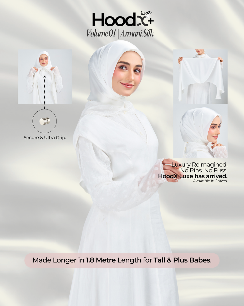 [★New] HoodX⁺Plus Luxe in Timeless White