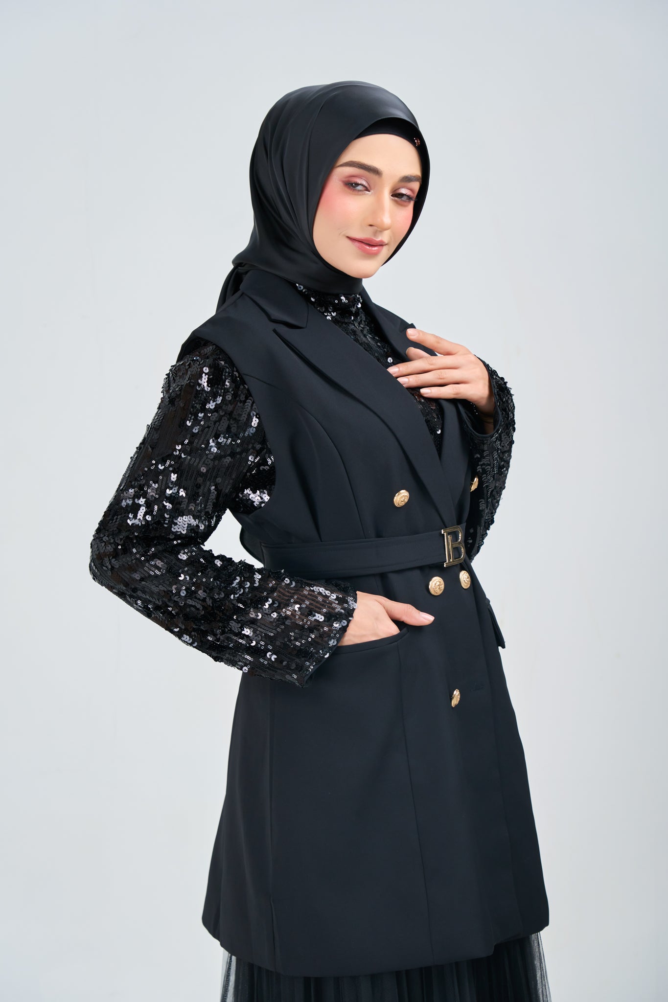 [★New] HoodX Luxe in Raven Black